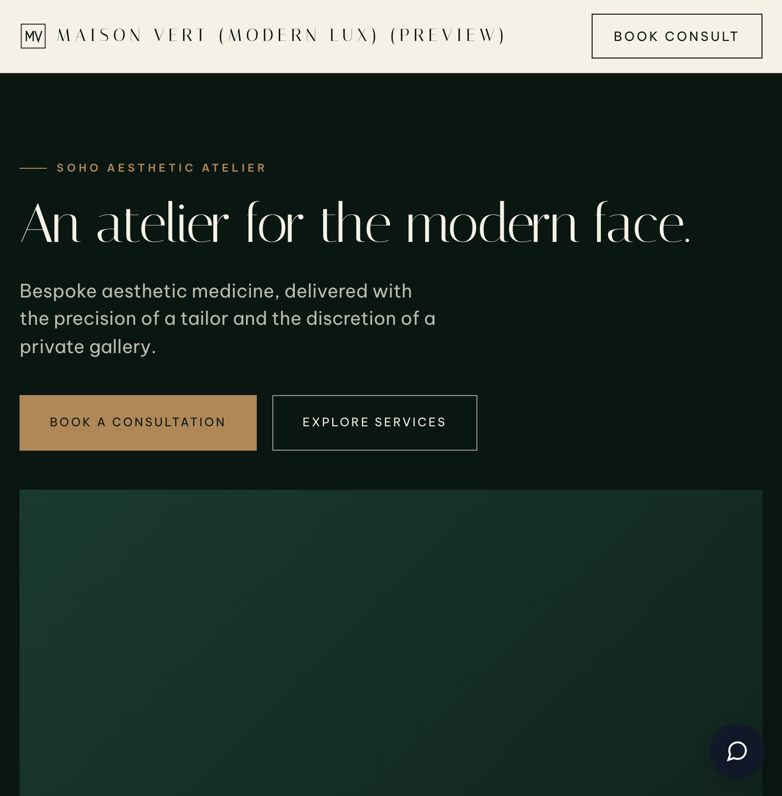 Maison Vert (Modern Lux) template preview