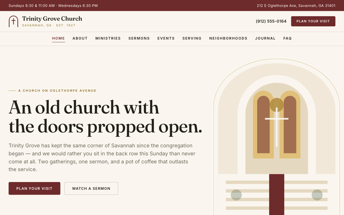 Trinity Grove — Church preview